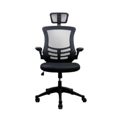 Executive High Back Chair With Headrest - Black